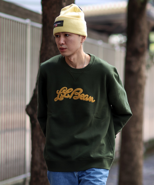 L.L.Bean(エルエルビーン)の「【L.L.Bean /エル エル ビーン】Athletic Crew Sweatshirts(スウェット・メンズ・グレー/グリーン・LARGE/X-LARGE)」の8枚目の写真