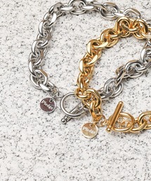 Pledge（プレッジ）の「『Pledge』アンティークデザインチェーンブレスレット 2P（ブレスレット）」