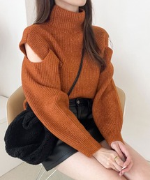 Heather | ショルダースリットニット　172687(ニット/セーター)