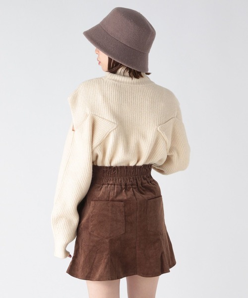 Heather（ヘザー）の「ショルダースリットニット　172687（ニット/セーター・レディース・オレンジ/オフホワイト/ブラック・FREE）」の8枚目の写真