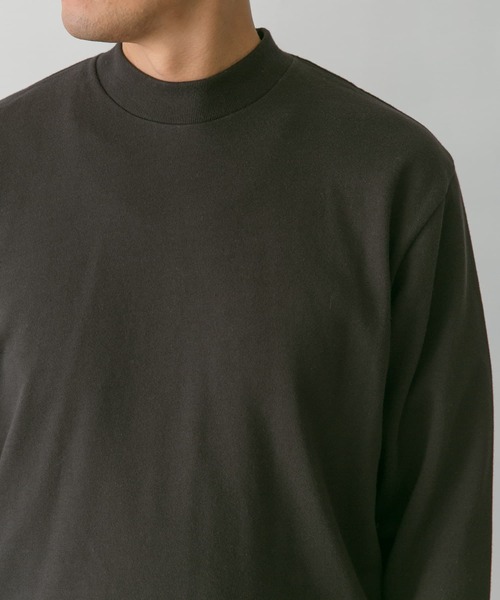URBAN RESEARCH DOORS（アーバンリサーチドアーズ）の「モックネックロングスリーブTシャツ（Tシャツ/カットソー・メンズ・ブラウン/ホワイト/ブラック・MEDIUM/LARGE）」の17枚目の写真