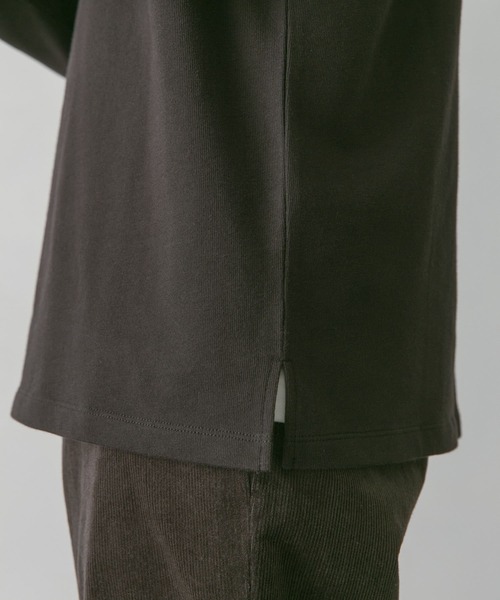 URBAN RESEARCH DOORS（アーバンリサーチドアーズ）の「モックネックロングスリーブTシャツ（Tシャツ/カットソー・メンズ・ブラウン/ホワイト/ブラック・MEDIUM/LARGE）」の12枚目の写真