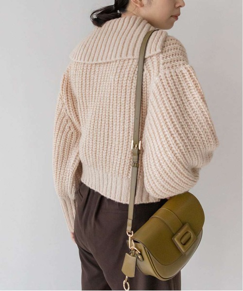 RANDA（ランダ）の「ローゲージニットカーディガン（カーディガン/ボレロ・レディース・ホワイト/パープル/ピンク・FREE）」の10枚目の写真