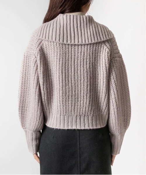 RANDA（ランダ）の「ローゲージニットカーディガン（カーディガン/ボレロ・レディース・ホワイト/パープル/ピンク・FREE）」の15枚目の写真