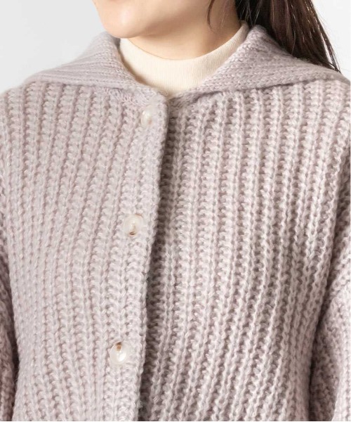 RANDA（ランダ）の「ローゲージニットカーディガン（カーディガン/ボレロ・レディース・ホワイト/パープル/ピンク・FREE）」の16枚目の写真
