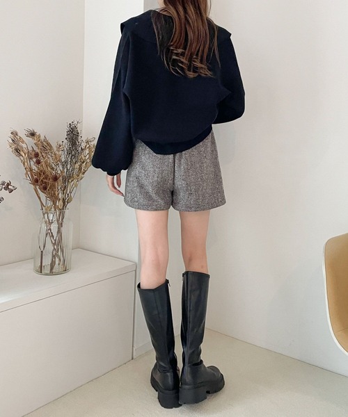 Heather(ヘザー)の「起毛ヘリンボーンショートパンツ 175783(その他パンツ・レディース・ブラック系その他/ブラウン系その他/ホワイト系その他・S/M)」の22枚目の写真