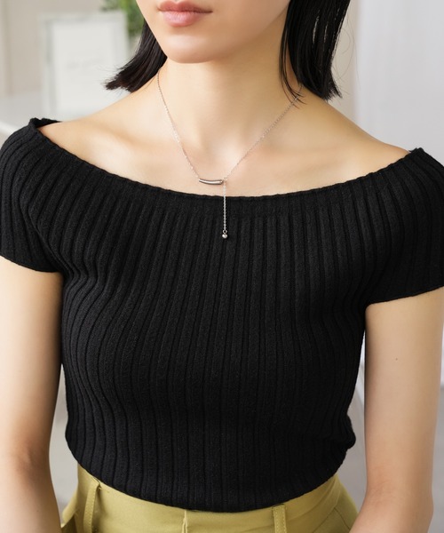 IAMUSE(アイアミューズ)の「金属アレルギー対応 ドロップモチーフボールトップネックレス S0835【IAMUSE】(ネックレス・レディース・シルバー/ゴールド・FREE)」の11枚目の写真