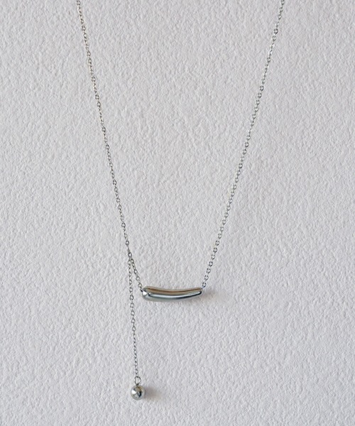 IAMUSE(アイアミューズ)の「金属アレルギー対応 ドロップモチーフボールトップネックレス S0835【IAMUSE】(ネックレス・レディース・シルバー/ゴールド・FREE)」の13枚目の写真