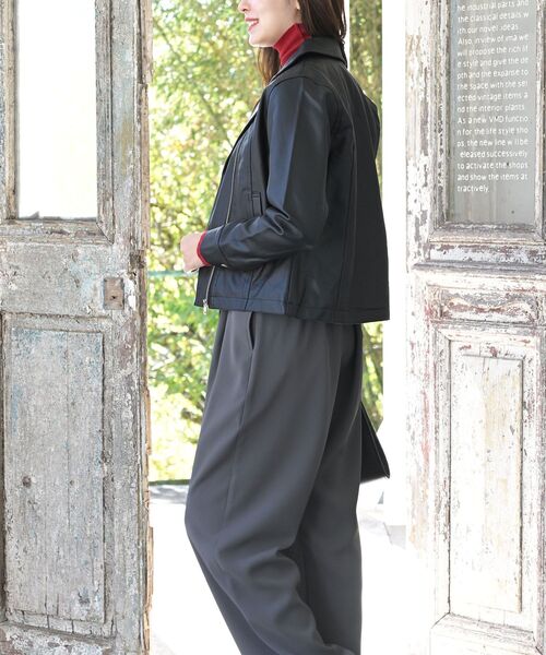 rps（アールピーエス）の「ダブルライダースジャケット（ライダースジャケット・レディース・アイボリー/ブラック・M/フリー）」の13枚目の写真