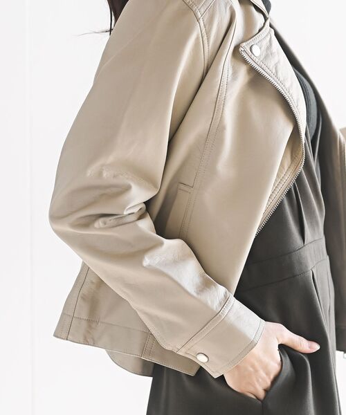 rps（アールピーエス）の「ダブルライダースジャケット（ライダースジャケット・レディース・アイボリー/ブラック・M/フリー）」の21枚目の写真