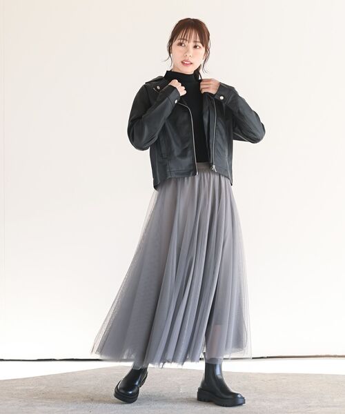 rps（アールピーエス）の「ダブルライダースジャケット（ライダースジャケット・レディース・アイボリー/ブラック・M/フリー）」の22枚目の写真