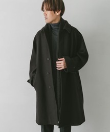 URBAN RESEARCH DOORS | ニットメルトン バルマカンコート(ステンカラーコート)