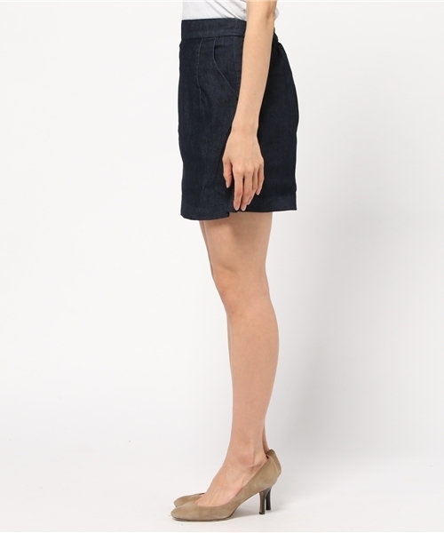 Chico（チコ）の「デニムイージーBOXスカート（スカート・レディース・ブルー/インディゴブルー・FREE）」の5枚目の写真