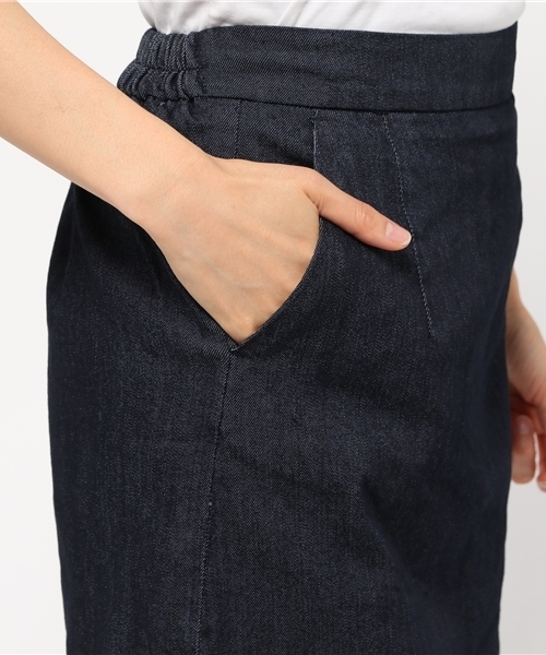 Chico（チコ）の「デニムイージーBOXスカート（スカート・レディース・ブルー/インディゴブルー・FREE）」の9枚目の写真