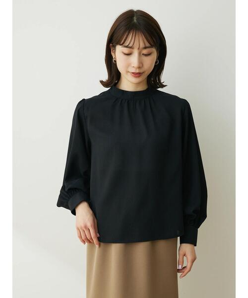 ELENCARE DUE（エレンカーレデュエ）の「・ELENCARE DUE スタンドカラーブラウス（シャツ/ブラウス・レディース・ピンク/アイボリー/ブラック/ブルー・FREE）」の5枚目の写真