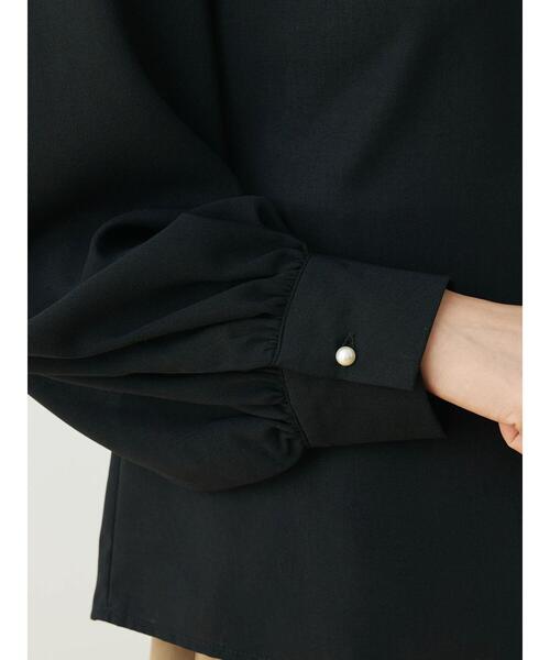 ELENCARE DUE（エレンカーレデュエ）の「・ELENCARE DUE スタンドカラーブラウス（シャツ/ブラウス・レディース・ピンク/アイボリー/ブラック/ブルー・FREE）」の7枚目の写真