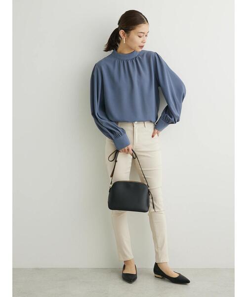 ELENCARE DUE（エレンカーレデュエ）の「・ELENCARE DUE スタンドカラーブラウス（シャツ/ブラウス・レディース・ピンク/アイボリー/ブラック/ブルー・FREE）」の14枚目の写真