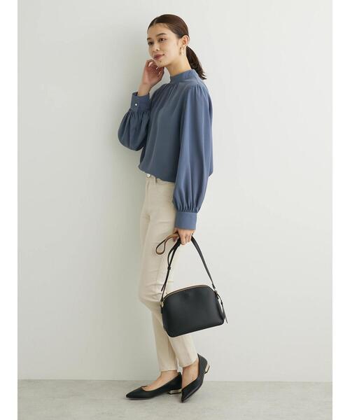 ELENCARE DUE（エレンカーレデュエ）の「・ELENCARE DUE スタンドカラーブラウス（シャツ/ブラウス・レディース・ピンク/アイボリー/ブラック/ブルー・FREE）」の17枚目の写真