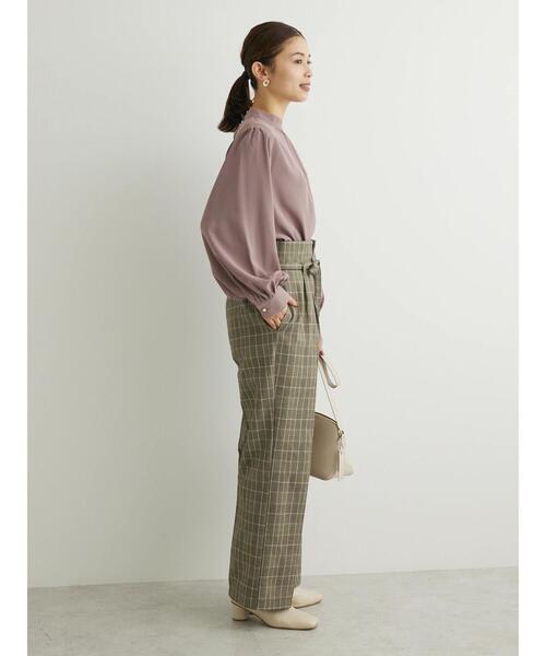 ELENCARE DUE（エレンカーレデュエ）の「・ELENCARE DUE スタンドカラーブラウス（シャツ/ブラウス・レディース・ピンク/アイボリー/ブラック/ブルー・FREE）」の18枚目の写真