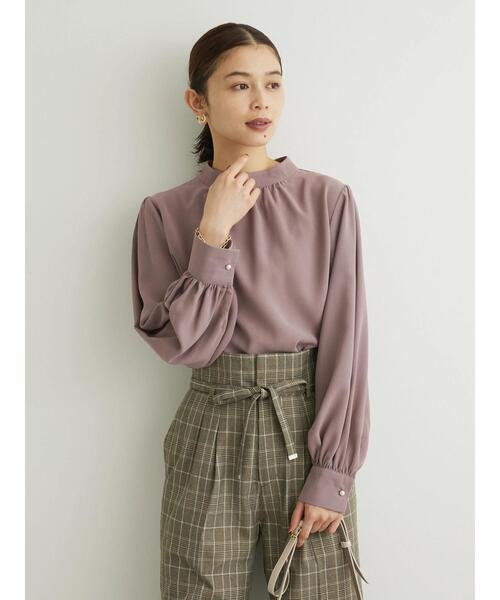 ELENCARE DUE（エレンカーレデュエ）の「・ELENCARE DUE スタンドカラーブラウス（シャツ/ブラウス・レディース・ピンク/アイボリー/ブラック/ブルー・FREE）」の20枚目の写真