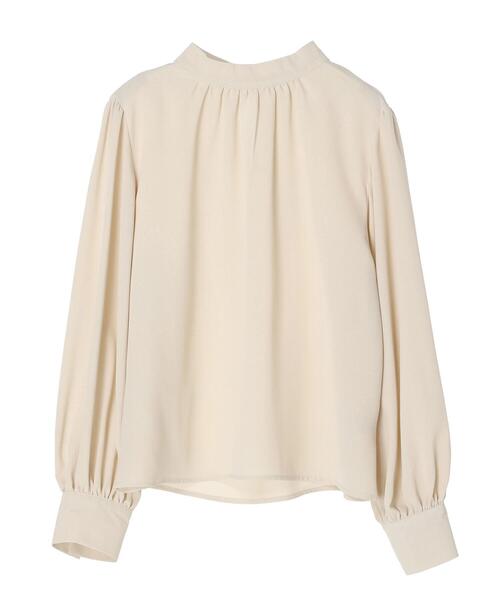 ELENCARE DUE（エレンカーレデュエ）の「・ELENCARE DUE スタンドカラーブラウス（シャツ/ブラウス・レディース・ピンク/アイボリー/ブラック/ブルー・FREE）」の2枚目の写真