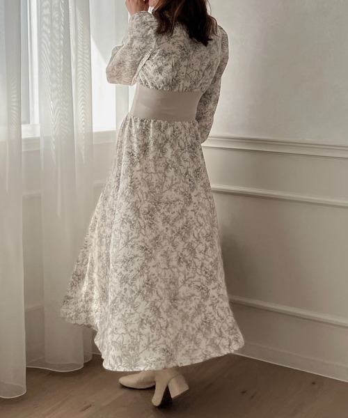 apres jour clair(アプレジュールクレア)の「【apres jour clair】スキッパーウエストリブワンピース【ZOZOTOWN限定アイテム】(ワンピース・レディース・アイボリー/ブラウン系その他・フリー/X-LARGE)」の10枚目の写真