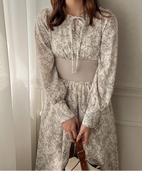 apres jour clair(アプレジュールクレア)の「【apres jour clair】スキッパーウエストリブワンピース【ZOZOTOWN限定アイテム】(ワンピース・レディース・アイボリー/ブラウン系その他・フリー/X-LARGE)」の13枚目の写真