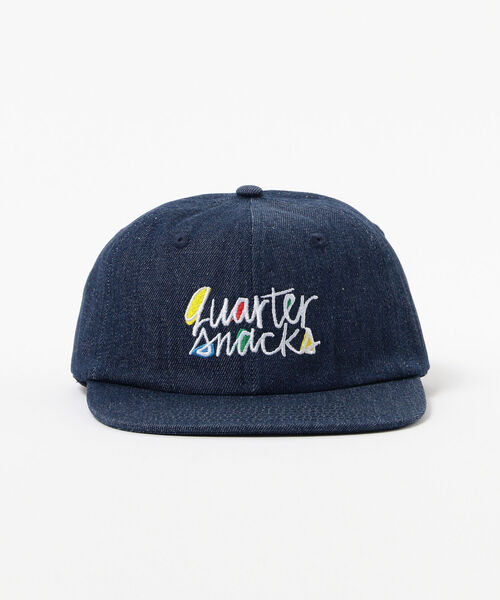 BEAMS(ビームス)の「QUARTER SNACKS / Pop Art Denim Cap(キャップ・メンズ・ピンク/インディゴブルー・ONE SIZE)」の7枚目の写真
