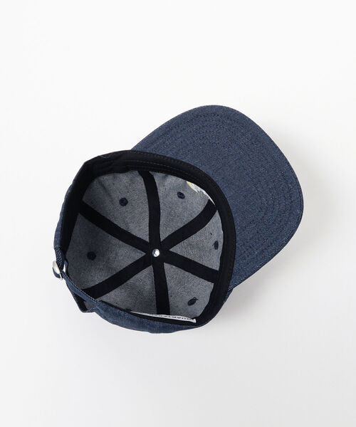BEAMS(ビームス)の「QUARTER SNACKS / Pop Art Denim Cap(キャップ・メンズ・ピンク/インディゴブルー・ONE SIZE)」の10枚目の写真