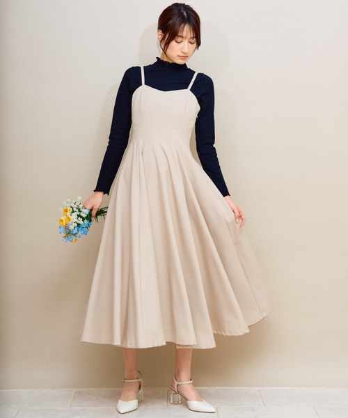 大人気完売品♡Noela ノエラ バックリボン ティアードワンピース ブルー M 大人気完売品♡Noela ノエラ バックリボン ティアードワンピース