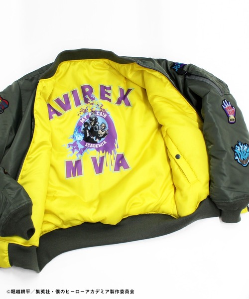 AVIREX 僕のヒーローアカデミア　MA-1 AVIREX（アヴィレックス）の「《AVIREX×MY HERO ACADEMIA》MA-1