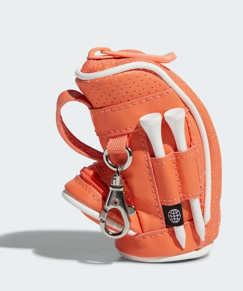 adidas（アディダス）の「スリーストライプ キャディバッグ型 ボールケース【adidas Golf/アディダスゴルフ】（ゴルフグッズ・レディース・オレンジ/ホワイト/ブラック・FREE）」の16枚目の写真
