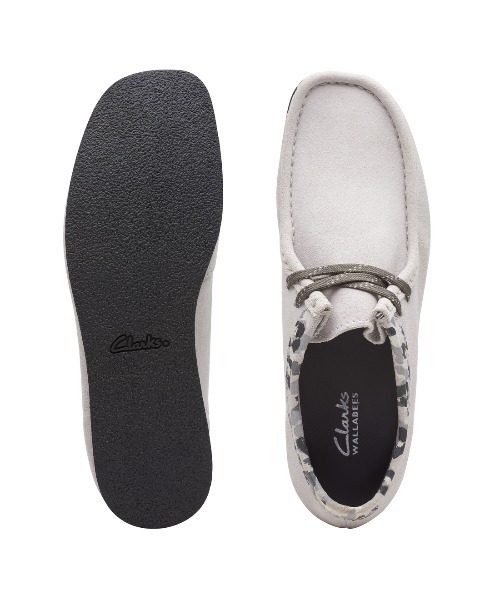 CLARKS ORIGINALS グレーコンビ　ワラビー　クラークス Clarks CLARKS WALLABEE GREY COMBI 26160202 クラークス