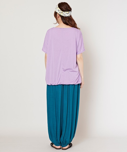 チャイハネ(チャイハネ)の「【チャイハネ】ネイタツイストトップス(Tシャツ/カットソー・レディース・パープル/レッド/ホワイト・FREE)」の5枚目の写真