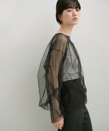 ADAM ET ROPE' | チュールツイストプルオーバー(Tシャツ/カットソー)