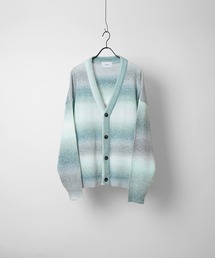 Confirm | 23SS ルーズシルエット グラデーション ジャガードニットカーディガン【Confirm】(カーディガン/ボレロ)