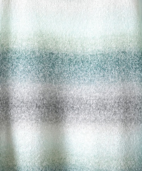 Confirm（コンファーム）の「ルーズシルエット グラデーション ジャガードニットカーディガン【Confirm】（カーディガン/ボレロ・メンズ・ブラック/パープル/グリーン・M/L）」の12枚目の写真