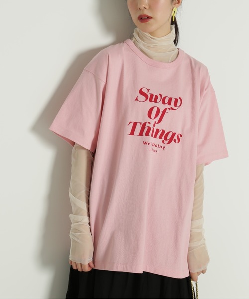 FREE'S MART（フリーズマート）の「◆ロゴビッグＴシャツ（Tシャツ/カットソー・レディース・ピンク/ホワイト/ブラック・FREE）」の9枚目の写真