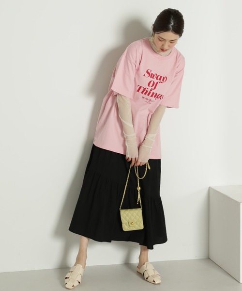 FREE'S MART（フリーズマート）の「◆ロゴビッグＴシャツ（Tシャツ/カットソー・レディース・ピンク/ホワイト/ブラック・FREE）」の15枚目の写真