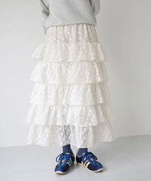 SLOBE citron. | SLOBE citron.フラワーオーガンジーフリルスカート(スカート)