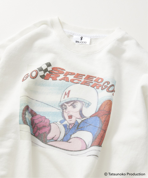 JOURNAL STANDARD relume(ジャーナルスタンダード レリューム)の「◆【マッハGoGoGo × relume】AGINGスウェット(スウェット・メンズ・ホワイト/ネイビー・MEDIUM/LARGE)」の2枚目の写真