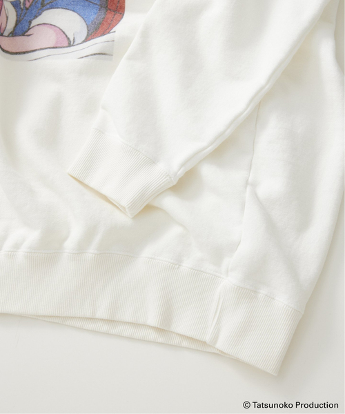 JOURNAL STANDARD relume(ジャーナルスタンダード レリューム)の「◆【マッハGoGoGo × relume】AGINGスウェット(スウェット・メンズ・ホワイト/ネイビー・MEDIUM/LARGE)」の3枚目の写真