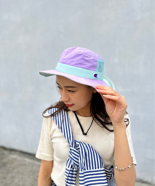 Champion（チャンピオン）の「champion / kids/サンシールドアドベンチャー / CMP-151-0012（ハット・キッズ・ブラック/ピンク/パープル/ネイビー・ONESIZE）」の8枚目の写真