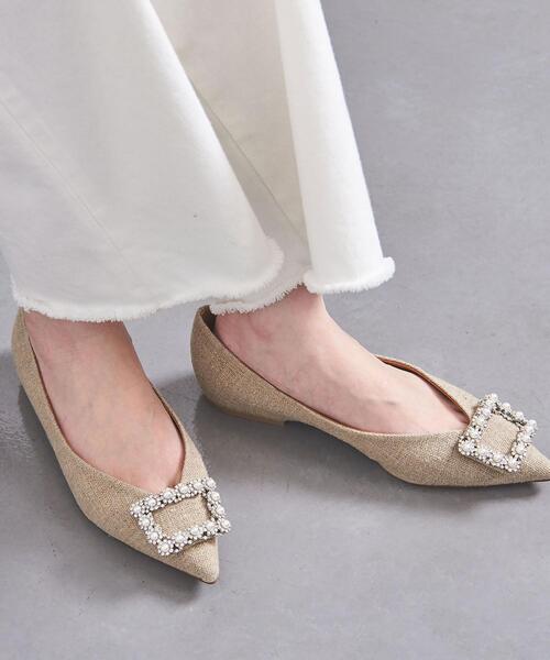 Pippichic(ピッピシック)の「【別注】<PIPPICHIC>ANNAJWL LIN フラット パンプス(パンプス・レディース・ナチュラル・35h/36/36h/37/37h/38)」の2枚目の写真