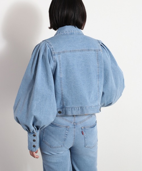 cepo(セポ)の「パフスリーブデニムジャケット セットアップ可能(デニムジャケット・レディース・ネイビー/ブルー系3・L/M)」の15枚目の写真