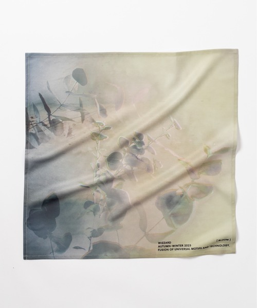 Wizzard（ウィザード）の「wizzard/ウィザード/SCARF "Your atomospheric colour atlas"（ストール/ショール・メンズ・ネイビー/グリーン/ホワイト・FREE）」の2枚目の写真