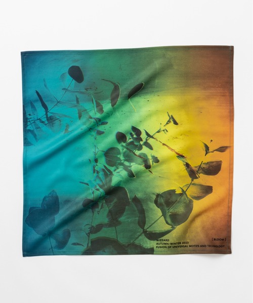 Wizzard（ウィザード）の「wizzard/ウィザード/SCARF "Your atomospheric colour atlas"（ストール/ショール・メンズ・ネイビー/グリーン/ホワイト・FREE）」の4枚目の写真