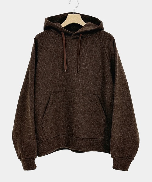 KIIT（キート）の「KIIT キート / HOODIE TOPS フーディートップス（セットアップ） ニットパーカー / KIP-T96-100（パーカー・メンズ・ミックスグレー/ブラウン・2/1/3）」の10枚目の写真
