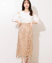 NOELA | リボンレースタイトスカート(スカート)