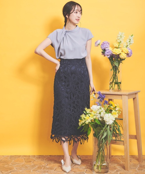 NOELA（ノエラ）の「リボンレースタイトスカート（スカート）」 - WEAR